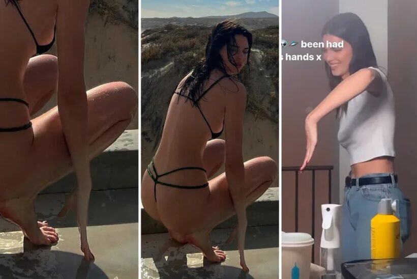 Kendall Jenner prova que foto publicada não teve edição